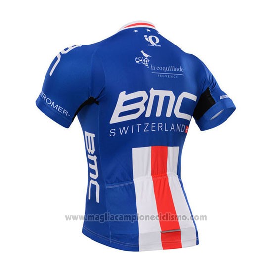 2015 Abbigliamento Ciclismo BMC Campione Stati Uniti Blu Manica Corta e Salopette